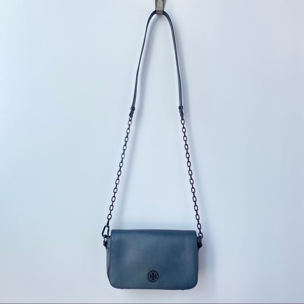 Tory Birch Shoulder Bag in Metallic Blue
